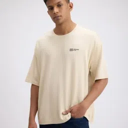Pepe Jeans Beige Cotton Comfort Fit Printed T-Shirt-picture-33