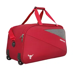 Urban Tribe Red Benin Medium Duffle Trolley image 3