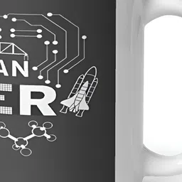 Mr UVD White & Black Typography Printed Ceramic Matte Mug 350 ML image 4