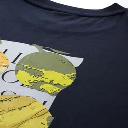 Allen Solly Printed Drop-Shoulder Sleeves Pure Cotton Relaxed T-shirt image 4