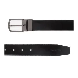 Van Heusen Brown Leather Solid Reversible Belt image 3