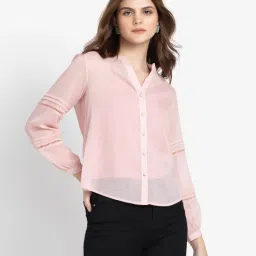 SHAYE Pink Regular Fit Shirt image 3