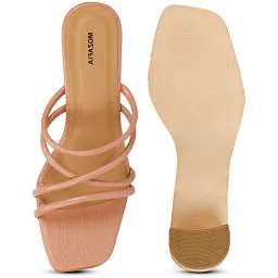 Mozafia Women's Blush Cross Strap Sandals image 3