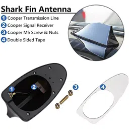 SCA White Shark Fin Radio Antenna for Kia Sonet image 4