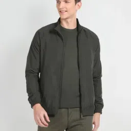 U.S. Polo Assn. Denim Co. Dark Olive Regular Fit Wind Cheater-picture-18