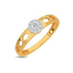 Kisna Diamond & Gold Jewellery Daisy 14k (585) Diamond & Gold Ring For Women-picture-40