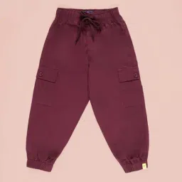 Kiddopanti Boys Maroon Cotton Trackpants-picture-16