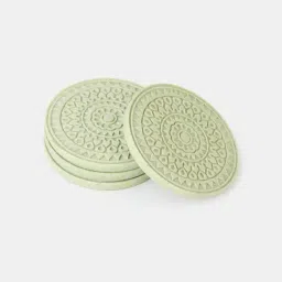 Fabindia Green Stone Coasters - Set of 4 image 4