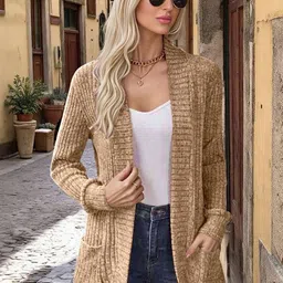 HERE&NOW Women Front-Open Cardigan Coat-picture-6