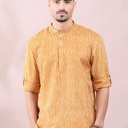 FILORI STUDIO Men Striped Kurta image 3