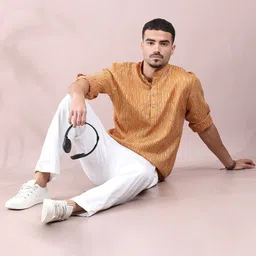FILORI STUDIO Men Striped Kurta image 4