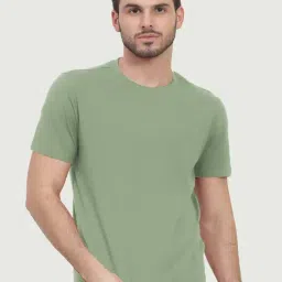 Freecultr Moss Green Cotton Regular Fit T-Shirt-picture-39