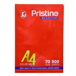 Pristine Copier Paper 70 GSM A4 Size 500 Sheets White (Pack of 10 Ream)-picture-1