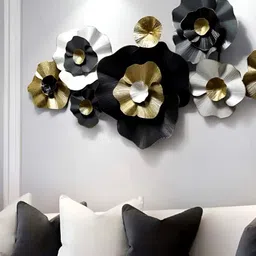 FK Metals Multicoloured & Black Floral and Botanical Wall Paintings image 4