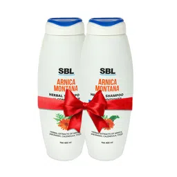 SBL Arnica Montana Set Of 2 Herbal Shampoo With Conditioner - 400 ml Each-picture-24