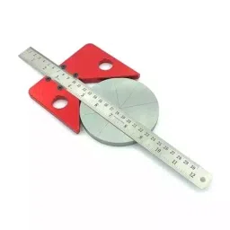 Buyohlic International Center Finder Line Gauge with 45° Angle Line Marking Ruler Woodworking, Metalworking, and Other Precision Tasks, 40-CF-105 image 3