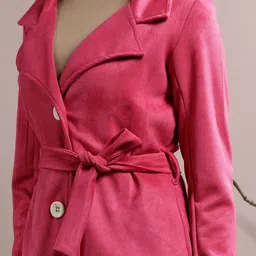 Athena Notched Collar Longline Over Coat image 2