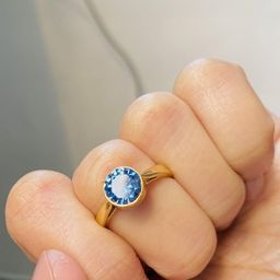 GenZcomplex Gold-Plated Brass Finger Ring-picture-3