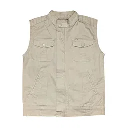 Gini and Jony Boys Typography Printed Cotton Stand Collar Tailored Jacket-picture-45