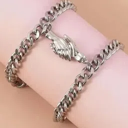 Teeragaj Set Of 2 Stainless Steel Wraparound Bracelet image 1