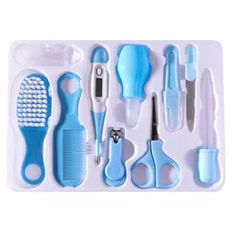 fab n funky Baby Care Grooming Kit 10 Pieces - Blue image 3