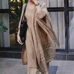 BAMSOM WEAR Women Solid Viscose Rayon Kurta Sets With Dupatta image 2