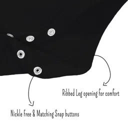 Zeezeezoo Family Theme 100% Cotton Knit Half Sleeves Familys First Gen Beta Text Printed Onesie - Black image 5