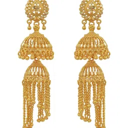 DZINETRENDZ Geometric Jhumkas Earrings-picture-14