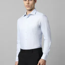 Louis Philippe Blue Cotton Regular Fit Printed Shirt image 3