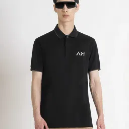 Antony Morato Black Cotton Regular Fit Polo T-Shirt-picture-37