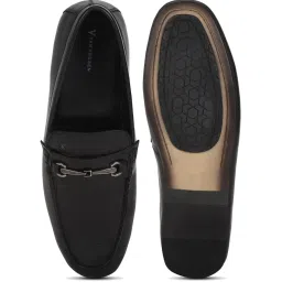 Van Heusen Men's Black Casual Loafers image 3
