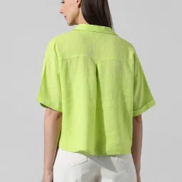 Only Lime Green Regular Fit Shirt image 3