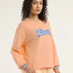 Levi's Orange Regular fit Printed Sweatshirt image 3