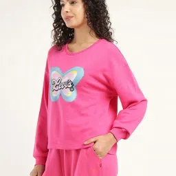 Levi's Pink Regular Fit Printed Sweatshirt image 3