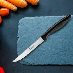 RICHARDSON SHEFFIELD Laser Cuisine Black & Silver Stainless Steel Utility Knife - Set of 1-picture-11