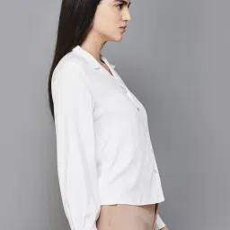 Code by Lifestyle Off-White Regular Fit Shirt image 3