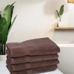 Bianca Paradiso Brown Cotton 500 GSM Bath Towels - Set of 4-picture-40