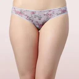 Enamor Lilac Printed Bikini Panty-image-28