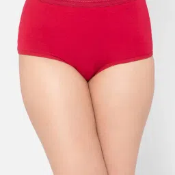 Clovia Red Cotton Hipster Panty-picture-30