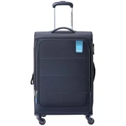 American Tourister Flamen Black Solid Soft Trolley Bag - 78.5 cm-image-70