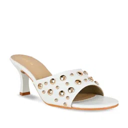 Rocia by Regal Women's White Casual Stilettos image 3