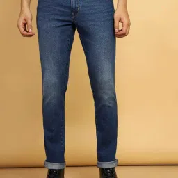 Wrangler Dark Blue Slim Fit Low Rise Jeans-picture-35