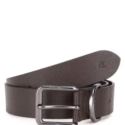 CALVIN KLEIN JEANS Bitter Brown Leather Waist Belt-image-2