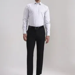 Wyre Black Slim Fit Trousers image 5