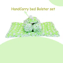 Fareto Infants Green & White Printed Cotton Baby Bed Set-picture-26