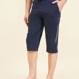Sweet Dreams Navy Regular Fit Lounge Capris image 3