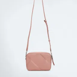 CALVIN KLEIN Ash Rose RE-LOCK Quilted Camera Bag image 3
