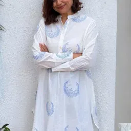 Chidiyaa Paakeezah Block Printed Cotton Kurta-picture-41