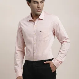 Turtle Light Pink Cotton Slim Fit Shirt image 3