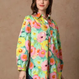 Fashor Multi Cotton Printed Long Sleeves Shirt image 3